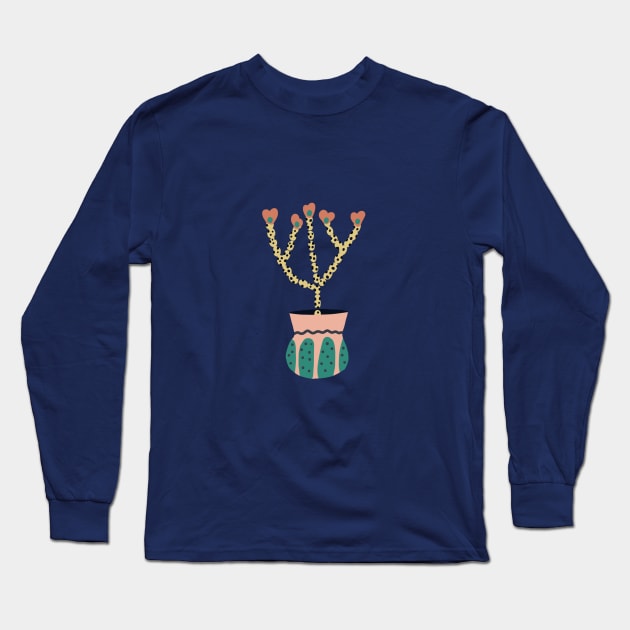 Spotted plant in a pot Long Sleeve T-Shirt by Pacesyte